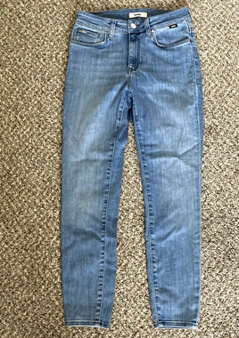 Mavi Tess High Rise Skinny Ankle Jean Women's Size 27 Blue Stretch Denim